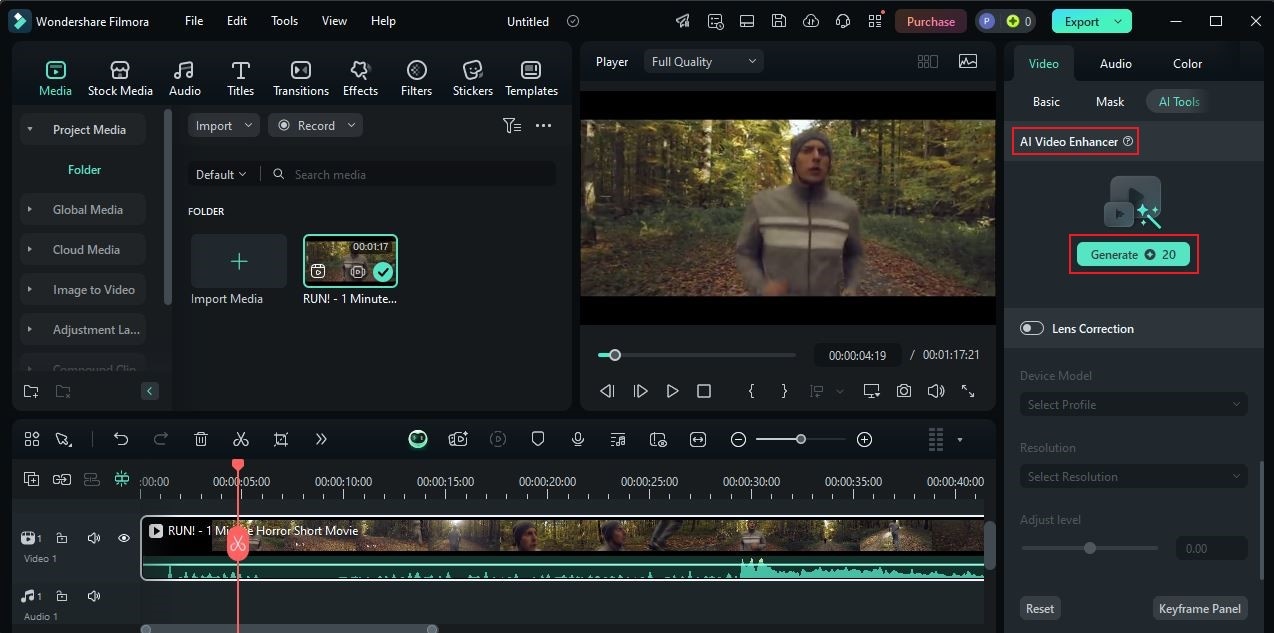 generate ai video enhancement