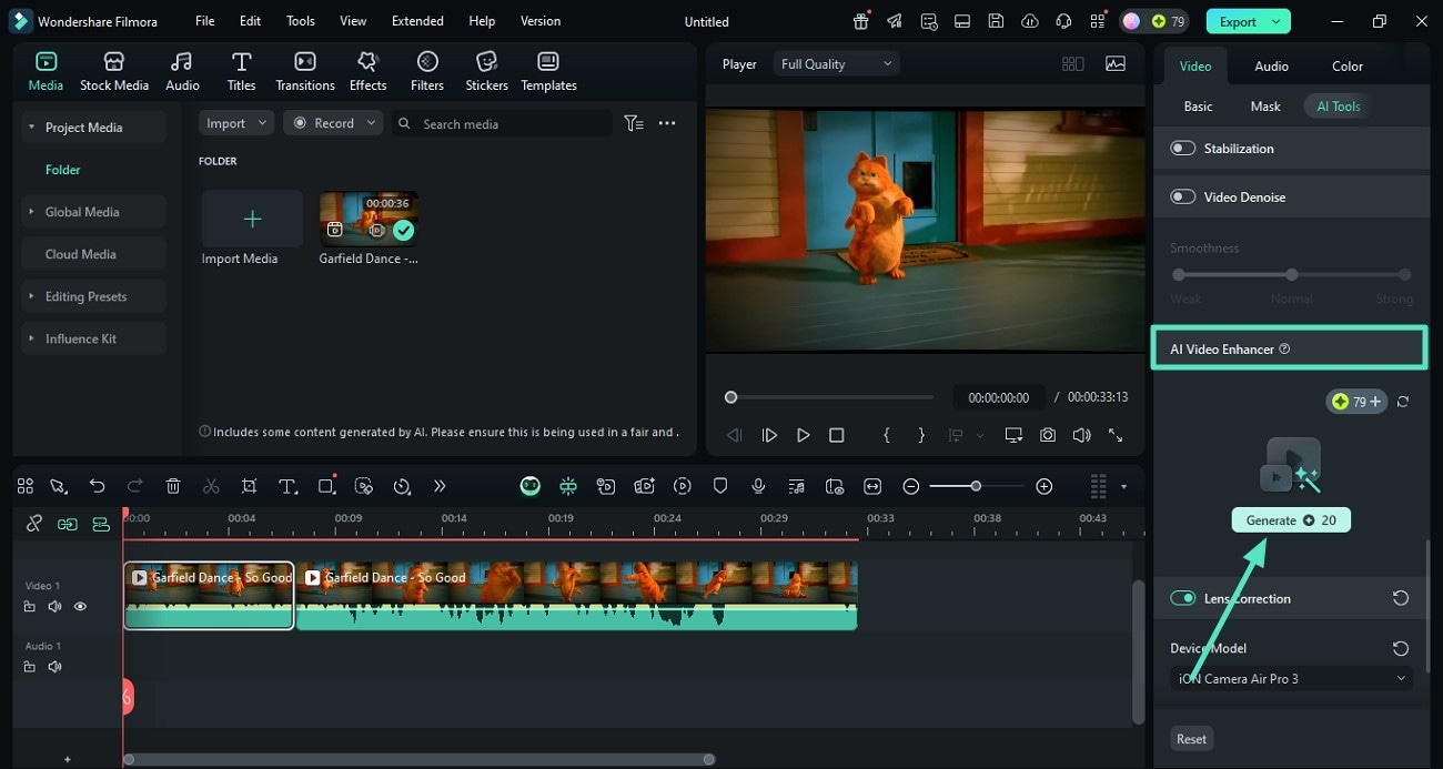 apply ai video enhancer