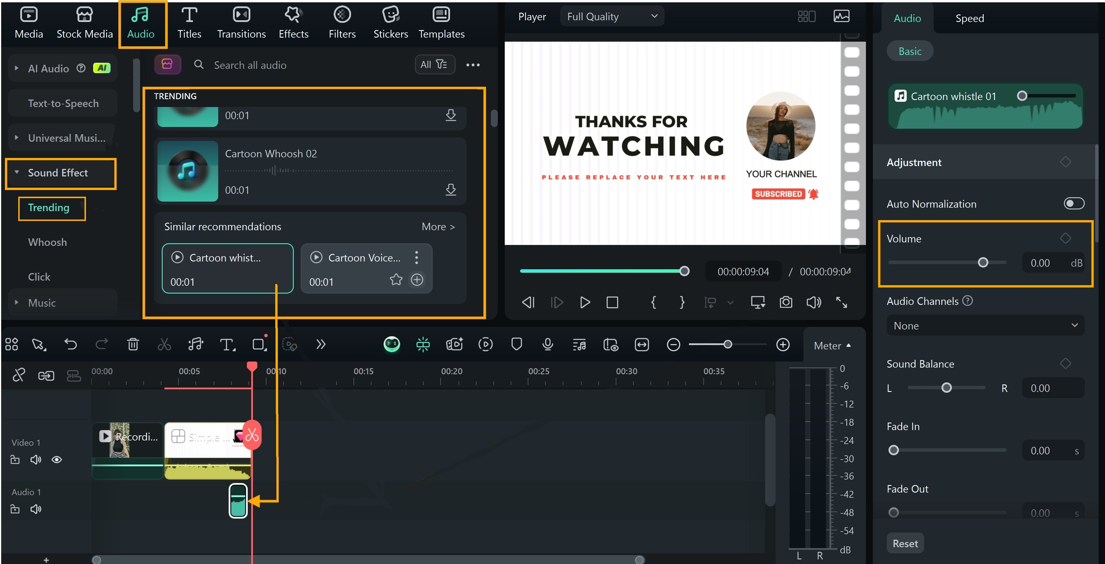 add sound