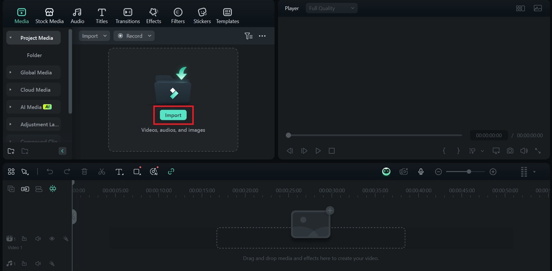 import media files