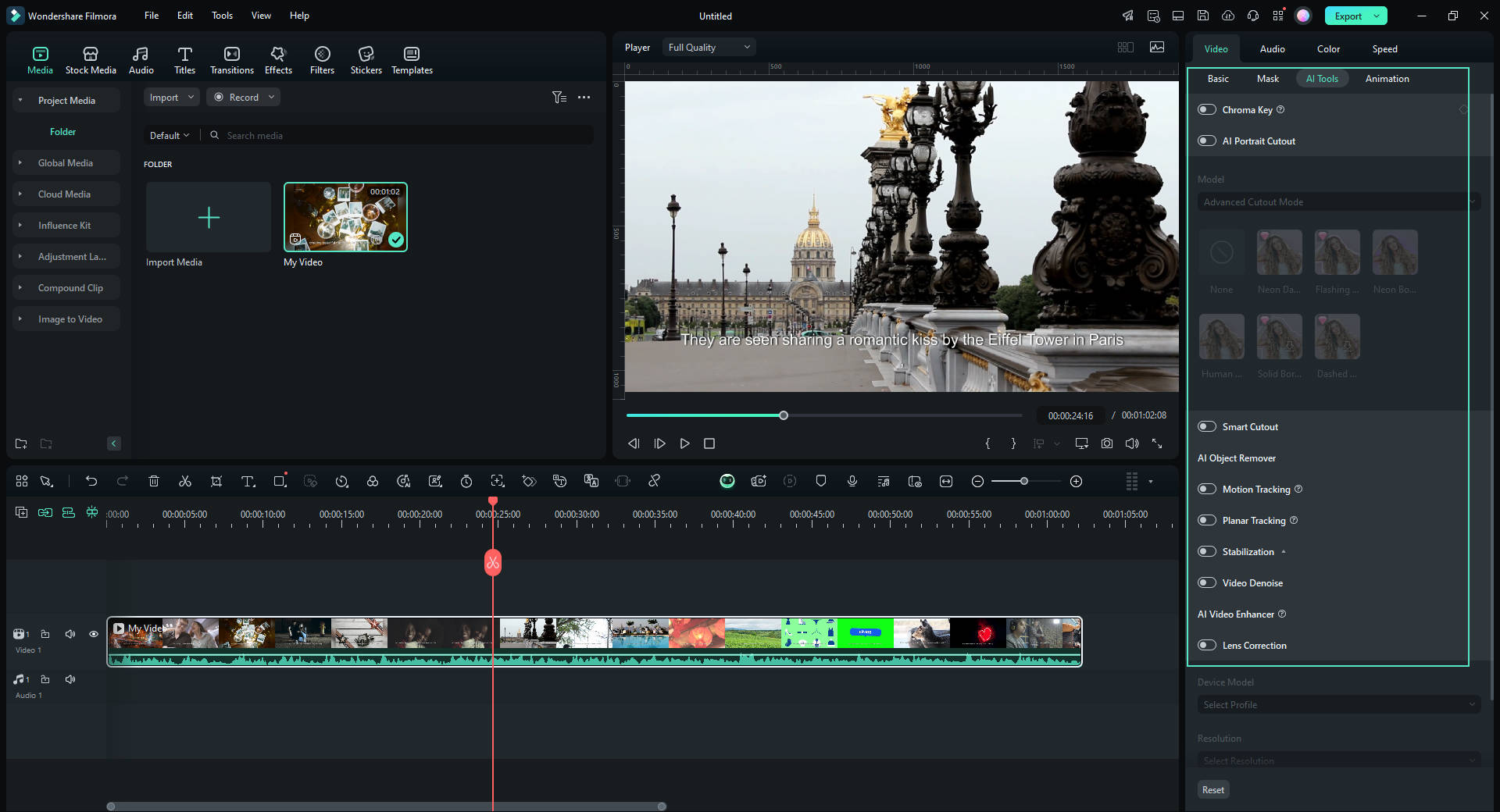  Edit YouTube Shorts video in Filmora