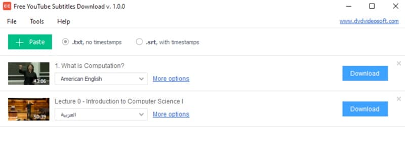 dvdsoft youtube subtitles downloader