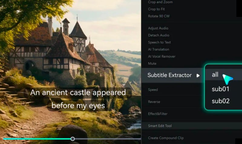 wondershare filmora subtitle extractor