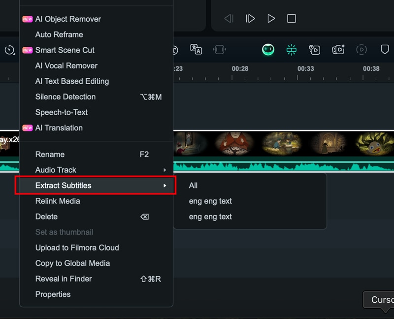 extract subtitle and save