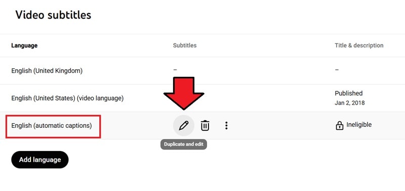 select duplicate and edit