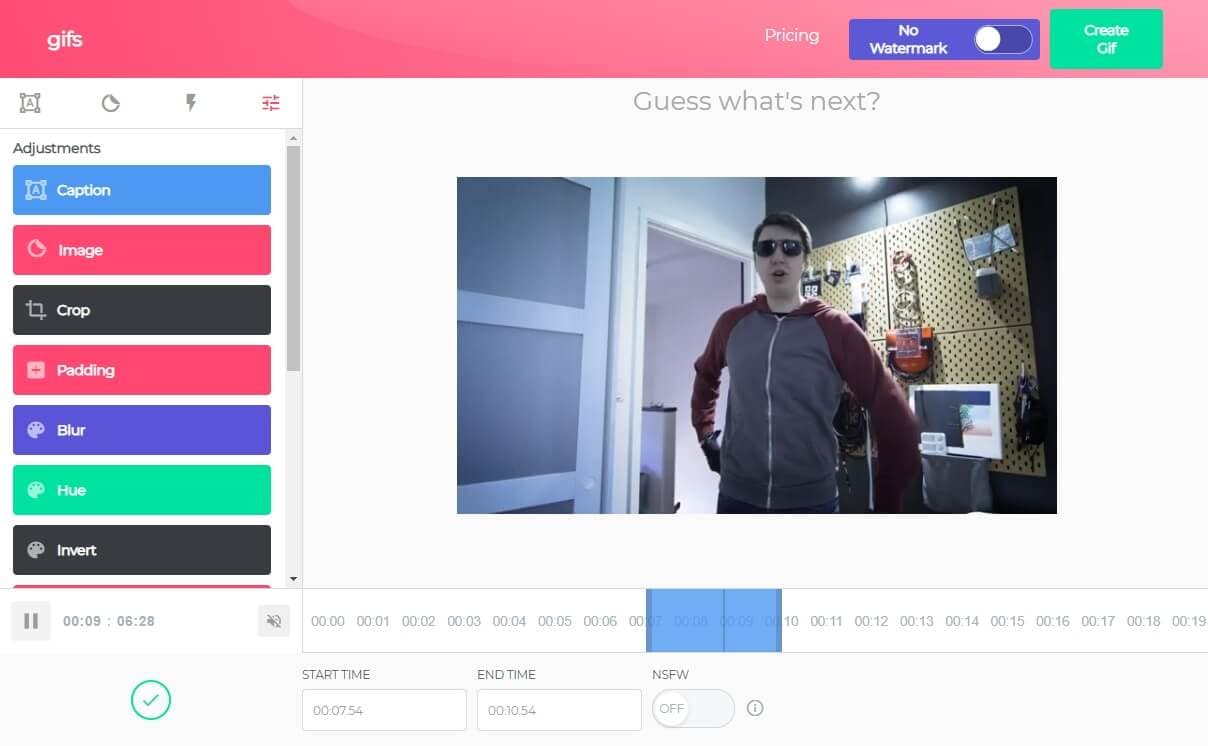 To GIF Maker: Create GIFs From Online Videos