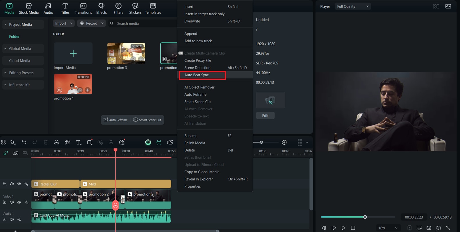 use filmora ai tools