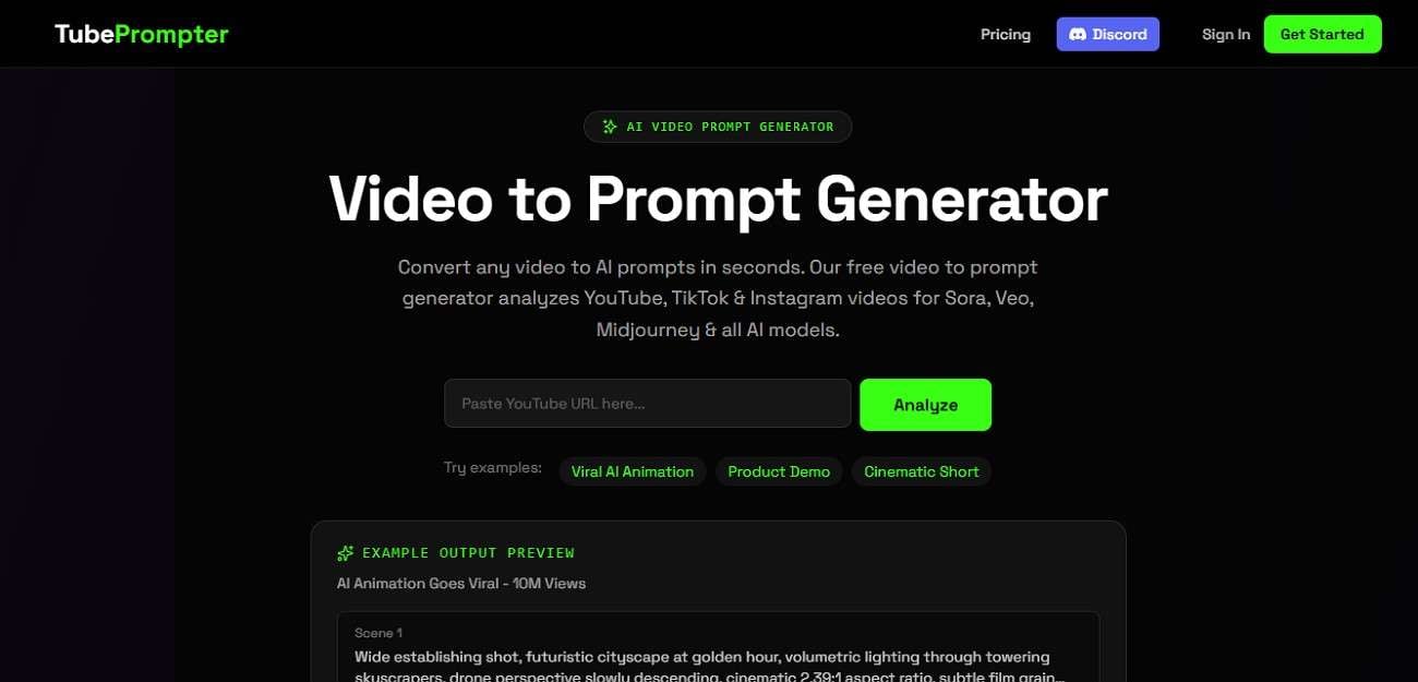 tube prompter yotube video to prompt