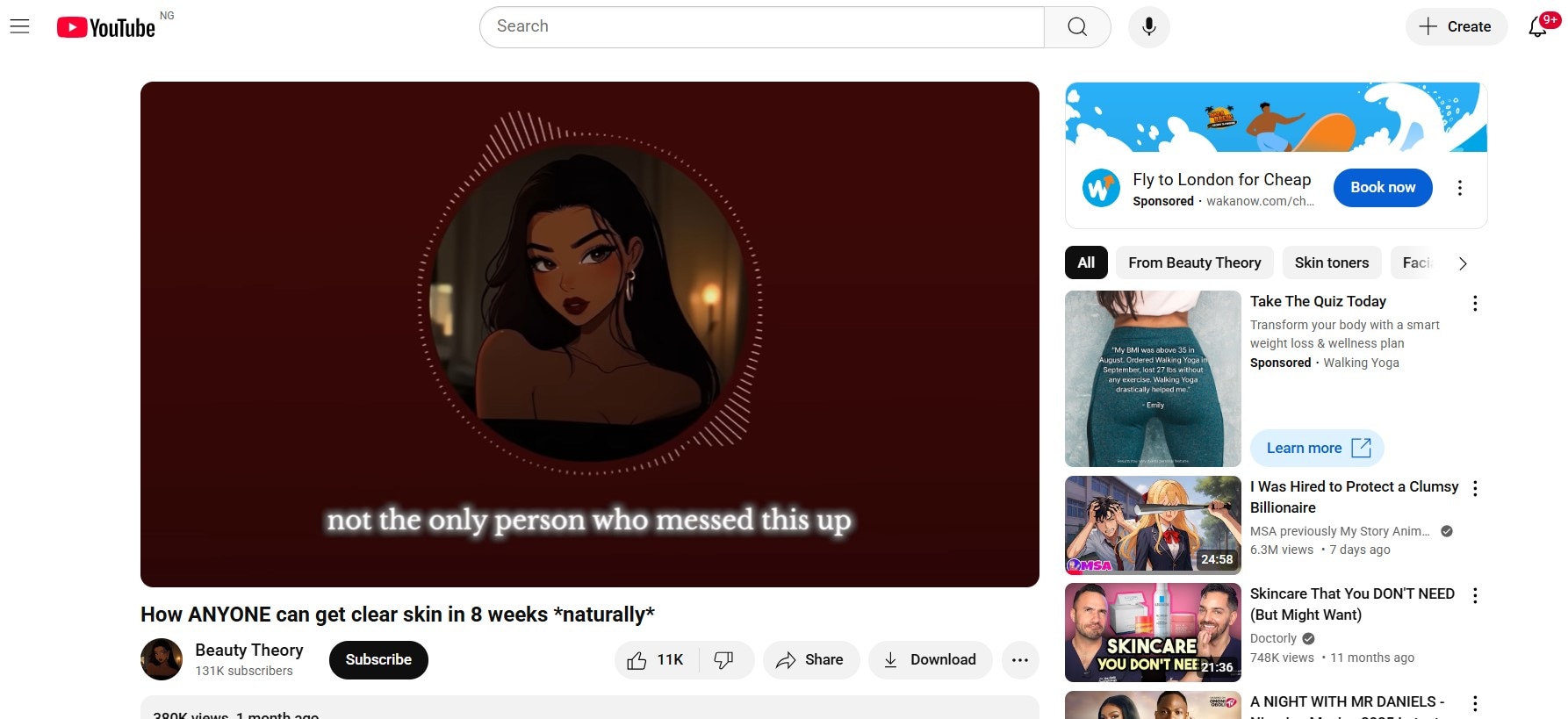 youtube video