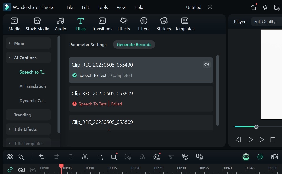 accessing transcript