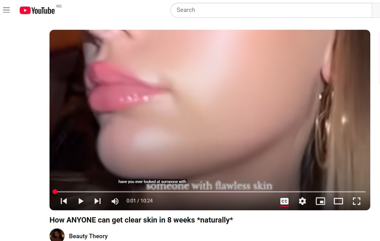 youtube video playing