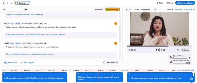 maestra youtube video translator