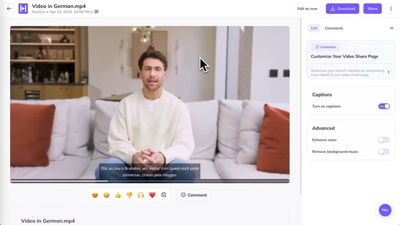 heygen youtube video translator