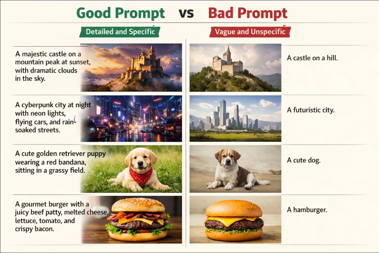 z image turbo prompt examples comparison