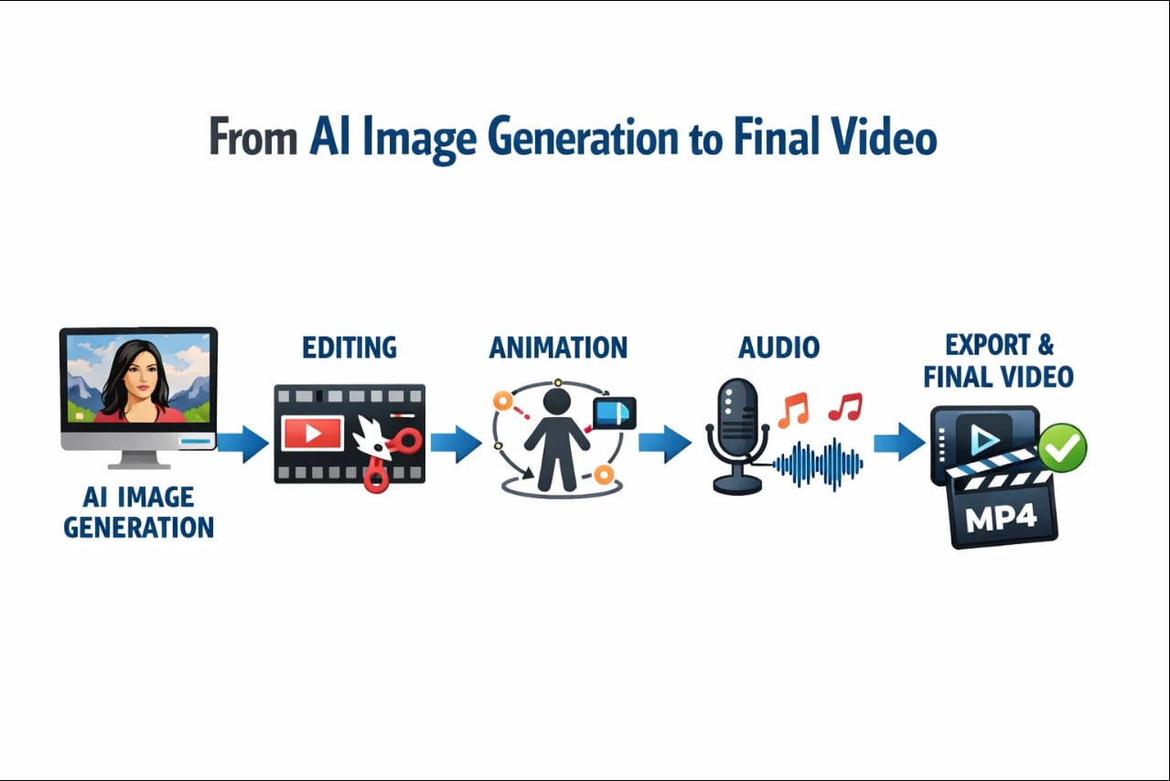 post image generation workflow