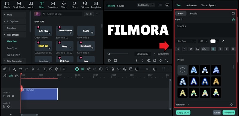 edit and customize the text