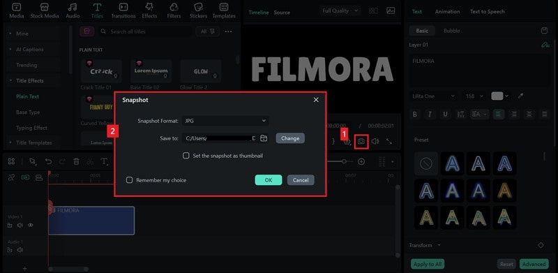 screenshot text layer