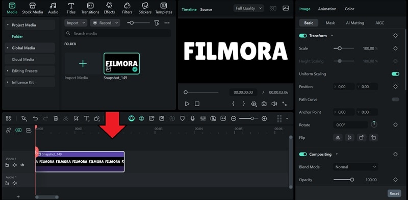 replace with text image layer