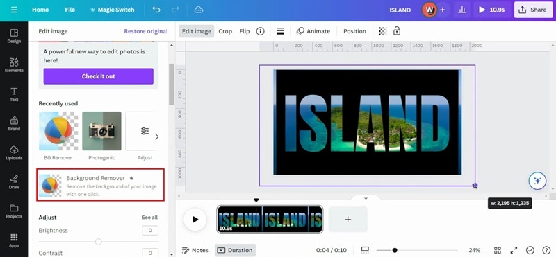 add background video to canva
