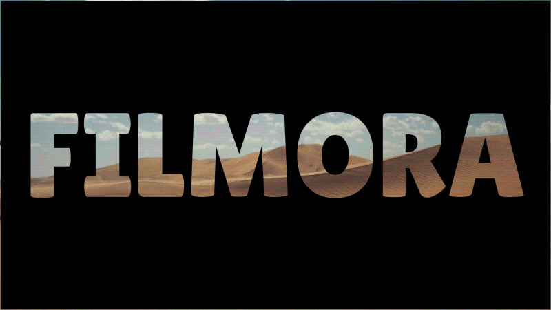 create zoom text effect in filmora