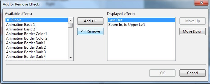  choose the ‘effect’ option and remove it 