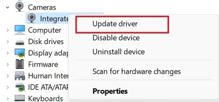 update camera drivers