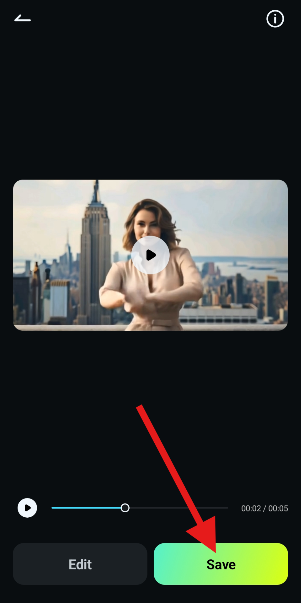 save ai generated video filmora mobile
