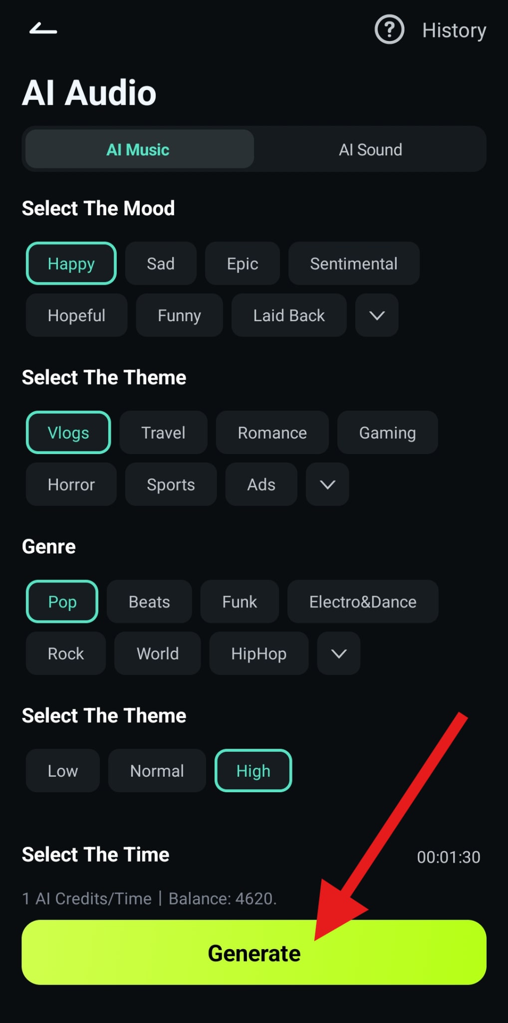 generate ai audio for jiggle video