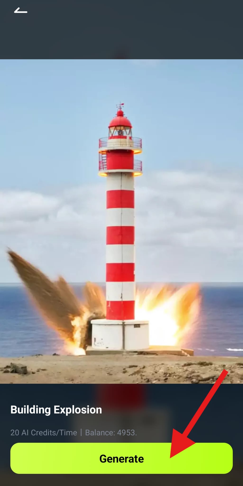 generate a building explosion video filmora