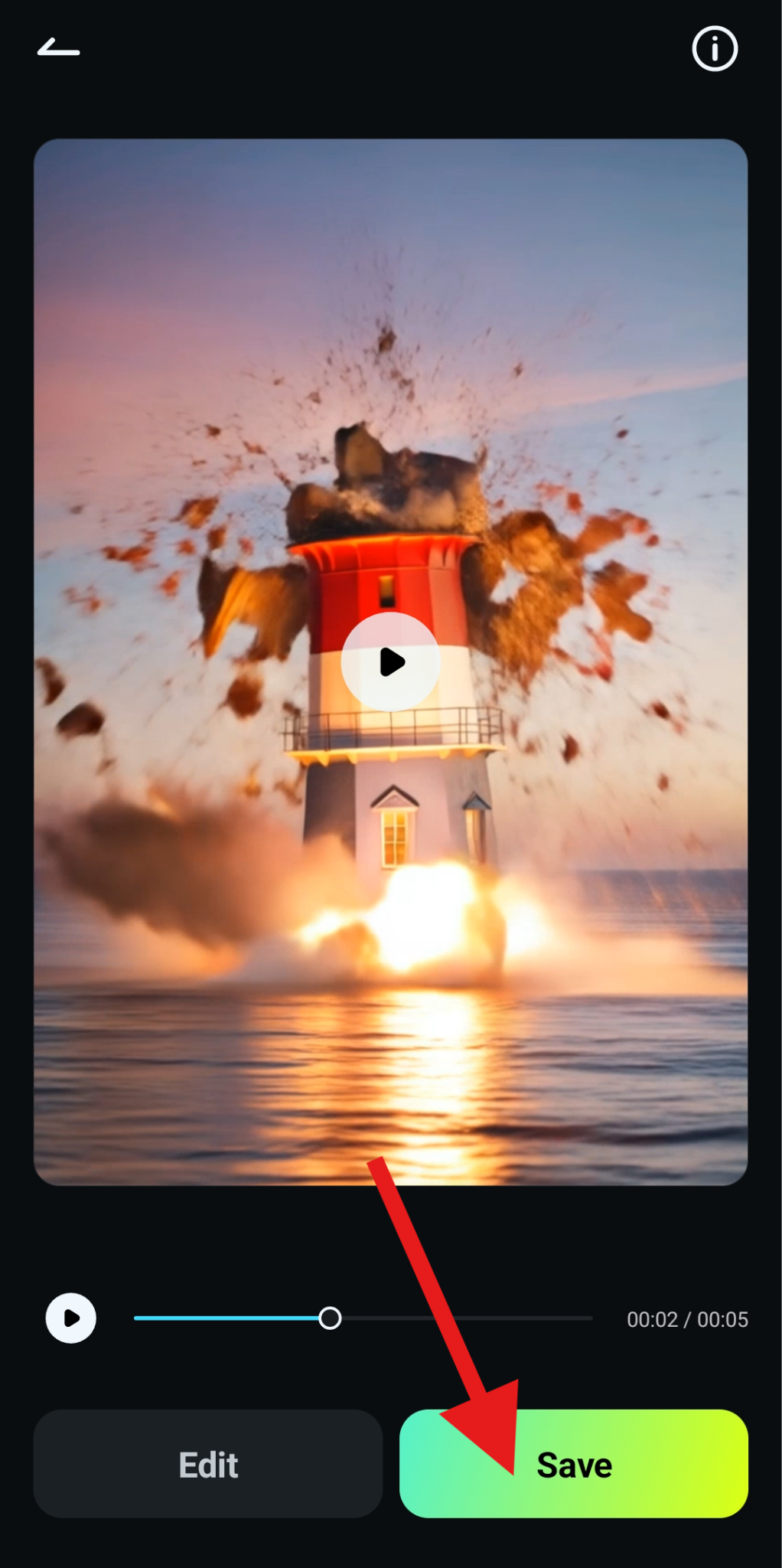 save explosion image to video filmora
