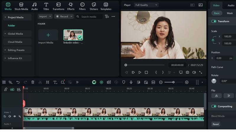 edit video in wondershare filmora