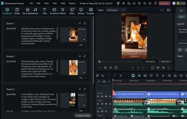 edit in the storyboard page