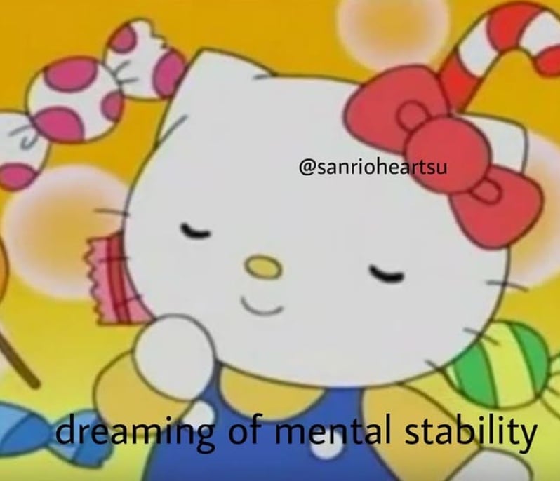 delusional hello kitty memes