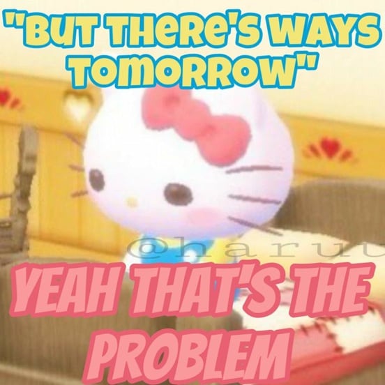 disoriented hello kitty memes