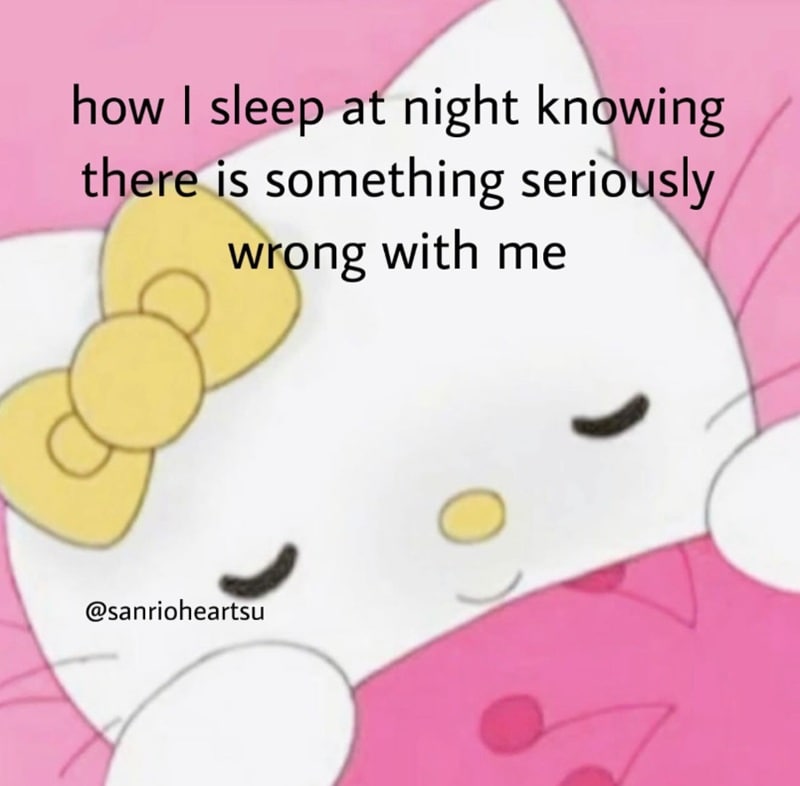 peaceful hello kitty memes