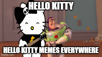collection of hello kitty memes