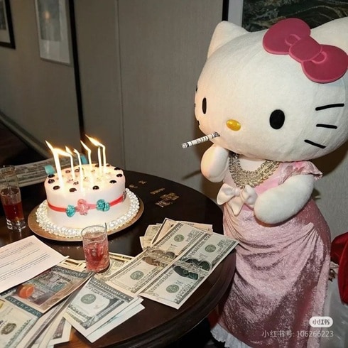 birthday hello kitty memes