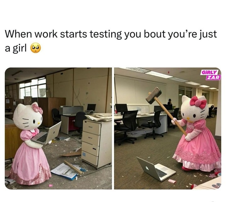 stress hello kitty memes