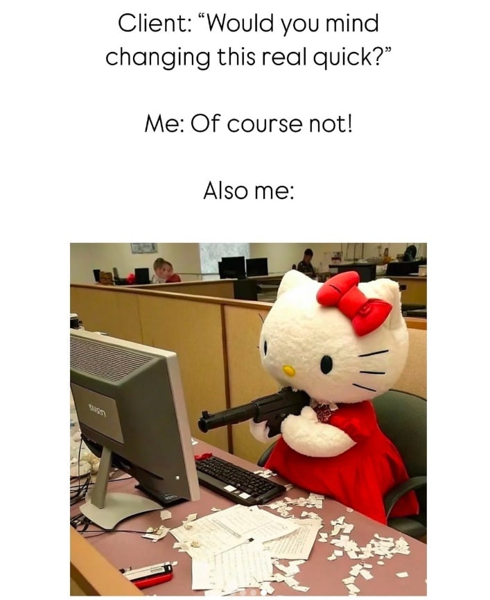 furious hello kitty memes
