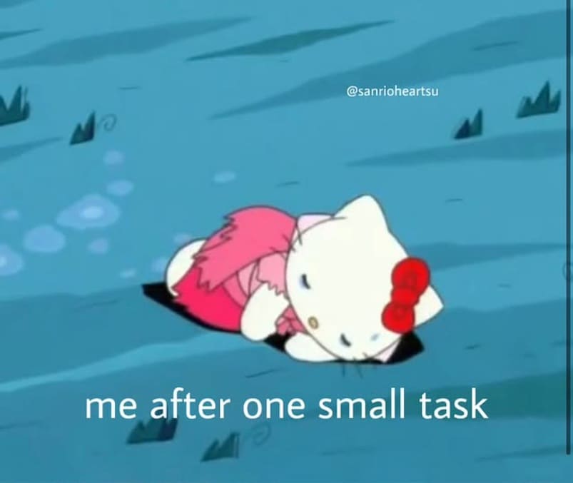 overwhelmed hello kitty memes
