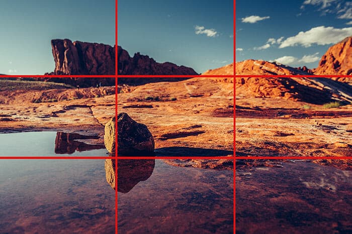 rule of thirds in landscape photography