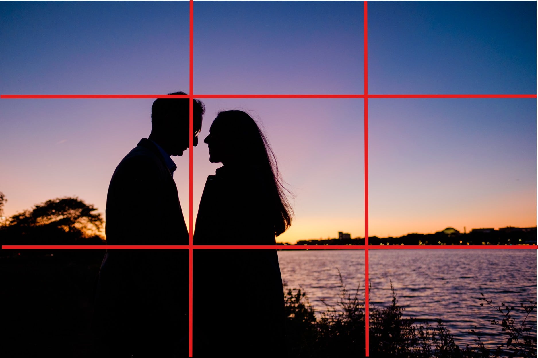 rule of thirds in romance scenes