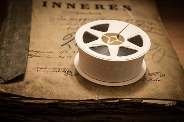 vintage newsreel look filter