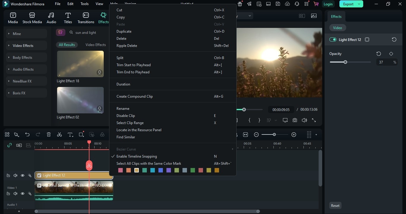 adjust filter intensity for a more realism pop