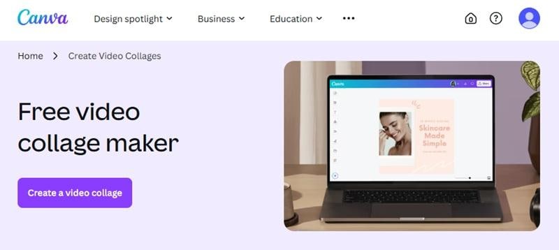 canva to create video collage online