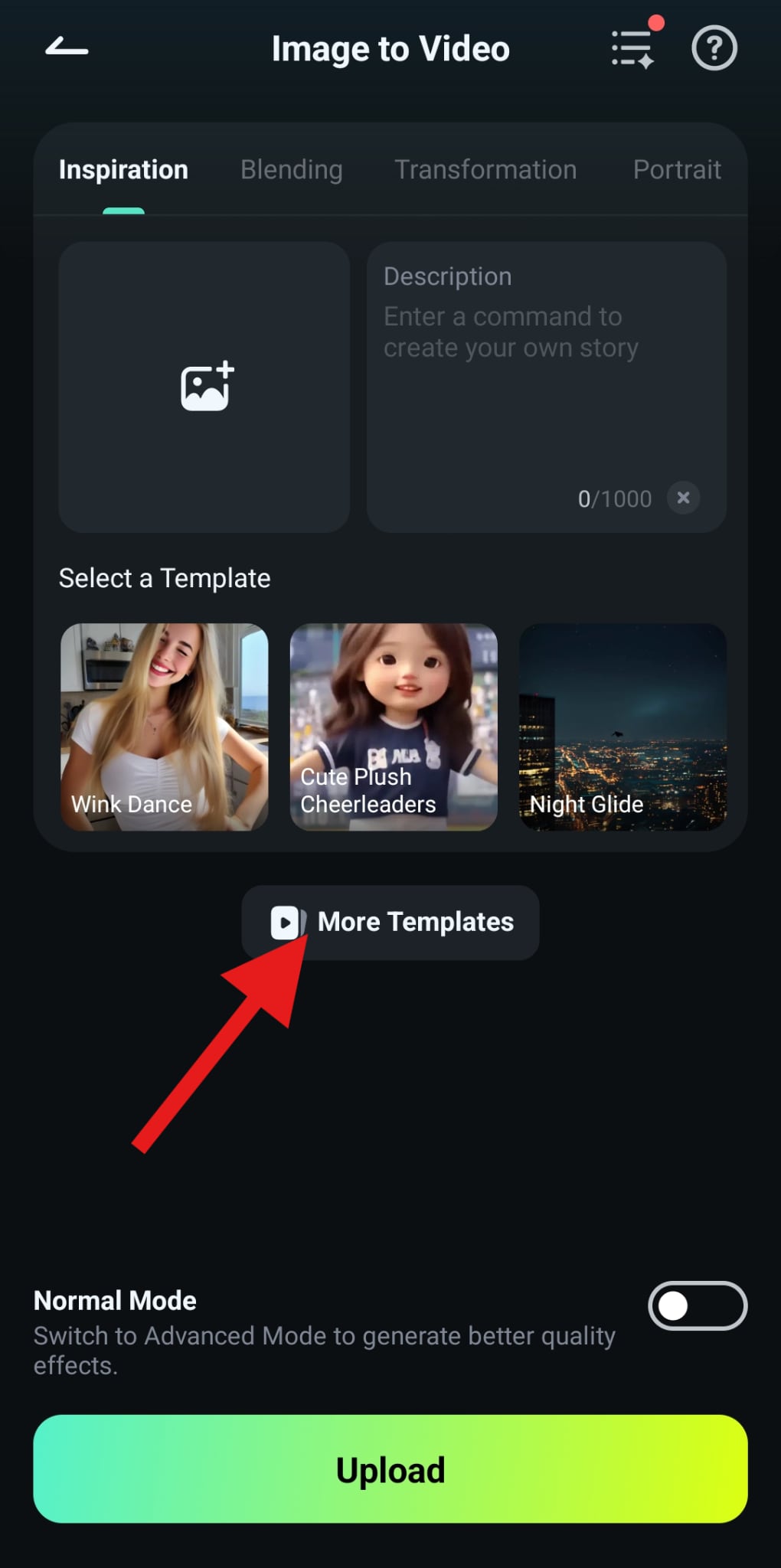 explore more image to video templates
