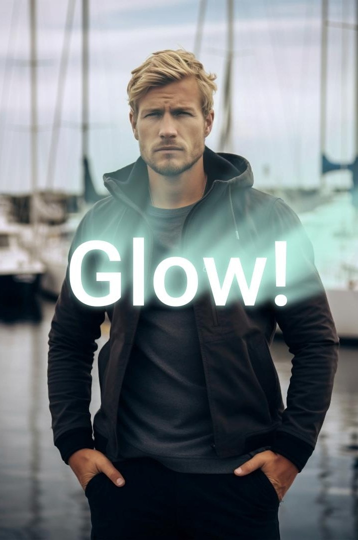 glow text in filmora result showcase