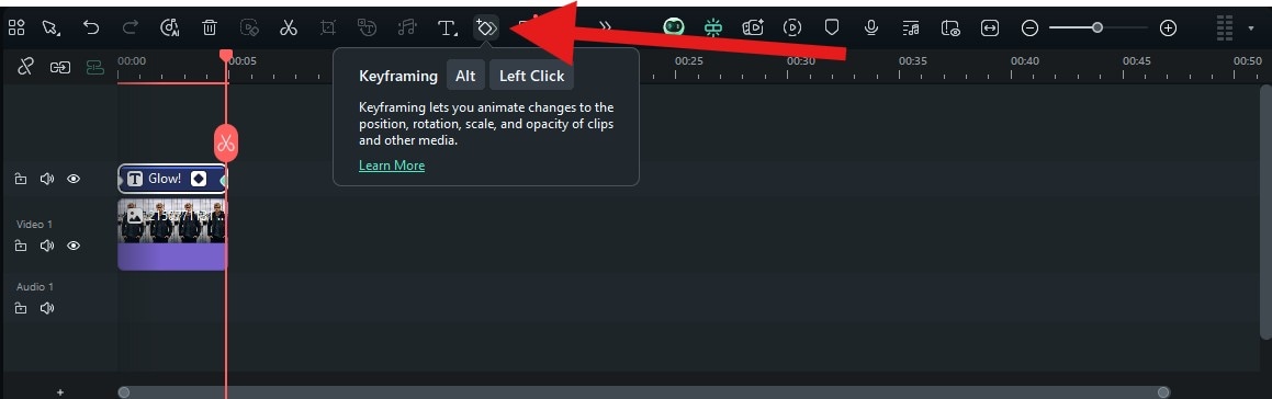 add keyframes to photos filmora pc