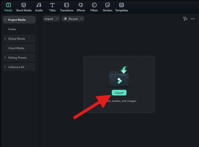 import videos or photos to filmora