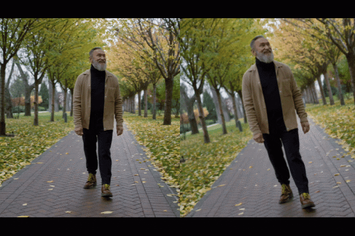 side by side comparison gif filmora